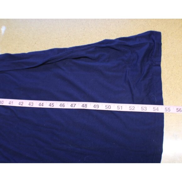 Gilli Crochet Top Maxi Dress Sz Large Navy Blue Sleeveless V-Neck Elastic Waist - Picture 8 of 10